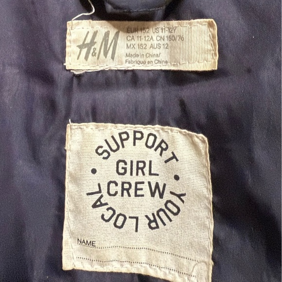 Black Puffer Girls Jacket with Faux Fur Hood - Picture 3 of 11